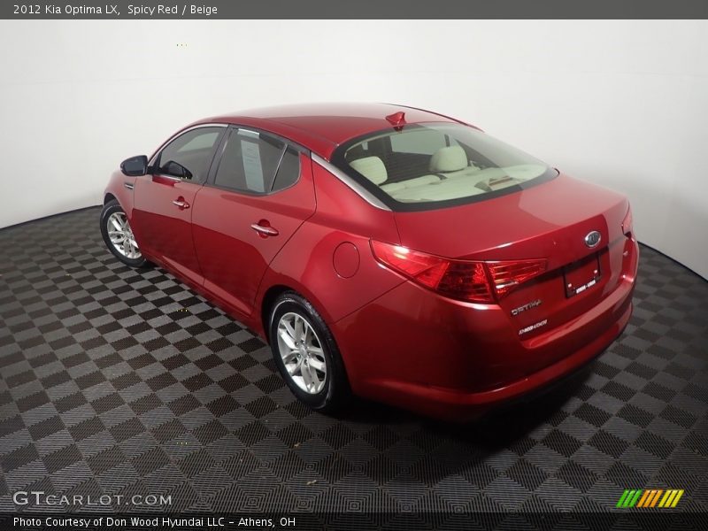 Spicy Red / Beige 2012 Kia Optima LX