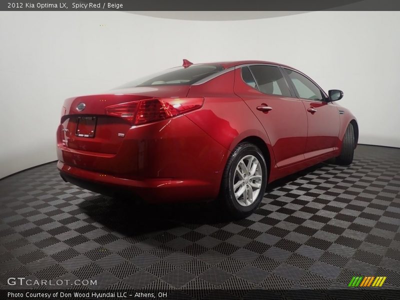 Spicy Red / Beige 2012 Kia Optima LX