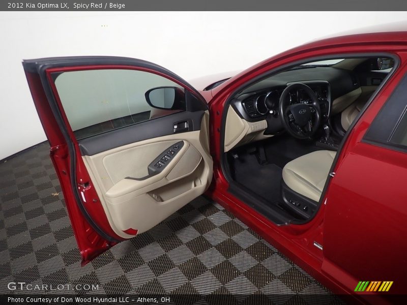 Spicy Red / Beige 2012 Kia Optima LX