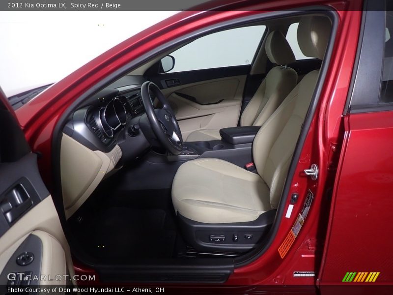 Spicy Red / Beige 2012 Kia Optima LX