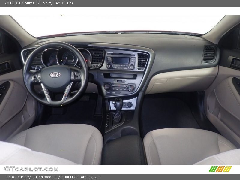 Spicy Red / Beige 2012 Kia Optima LX