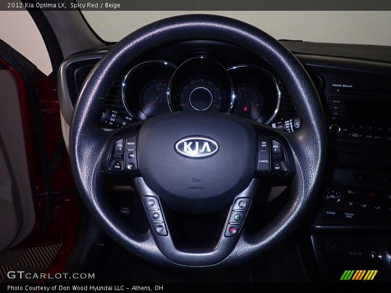 Spicy Red / Beige 2012 Kia Optima LX