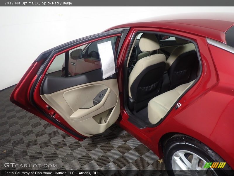 Spicy Red / Beige 2012 Kia Optima LX