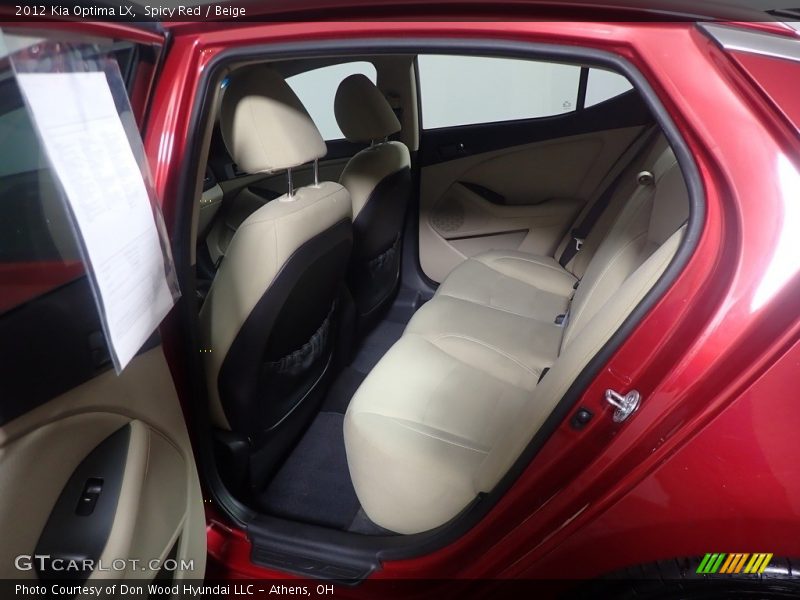 Spicy Red / Beige 2012 Kia Optima LX