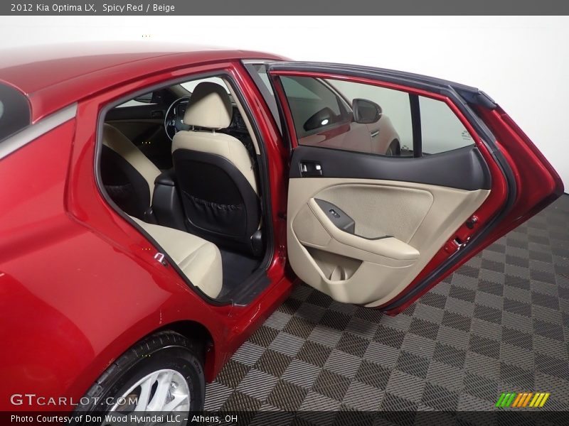 Spicy Red / Beige 2012 Kia Optima LX
