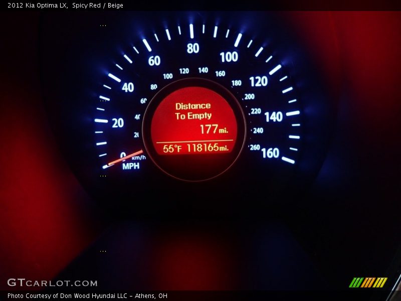 Spicy Red / Beige 2012 Kia Optima LX