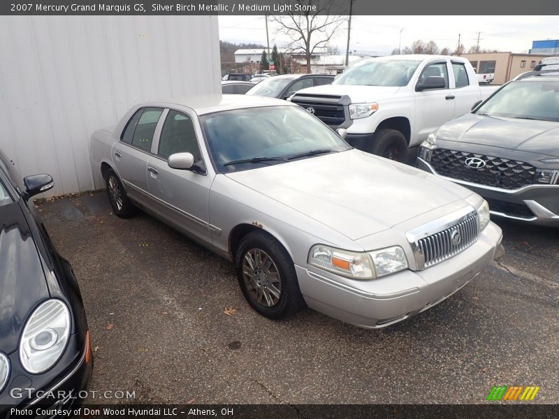 Silver Birch Metallic / Medium Light Stone 2007 Mercury Grand Marquis GS