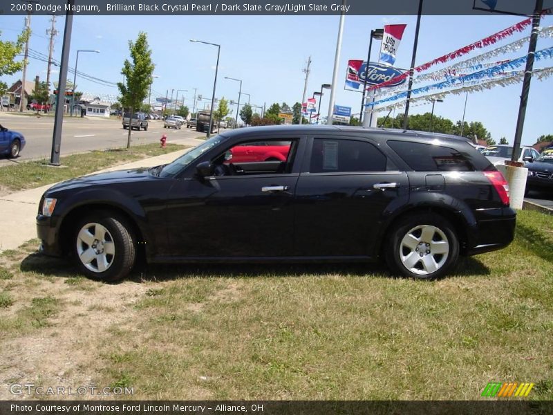 Brilliant Black Crystal Pearl / Dark Slate Gray/Light Slate Gray 2008 Dodge Magnum