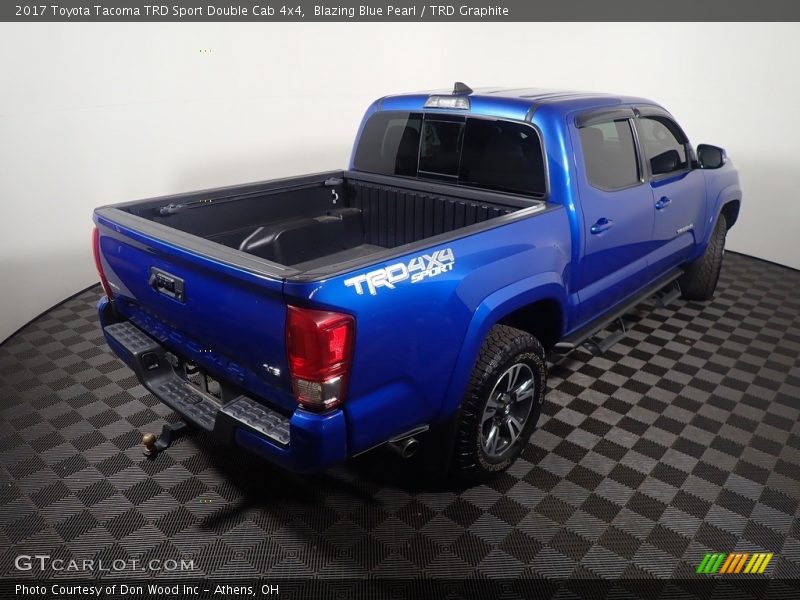 Blazing Blue Pearl / TRD Graphite 2017 Toyota Tacoma TRD Sport Double Cab 4x4