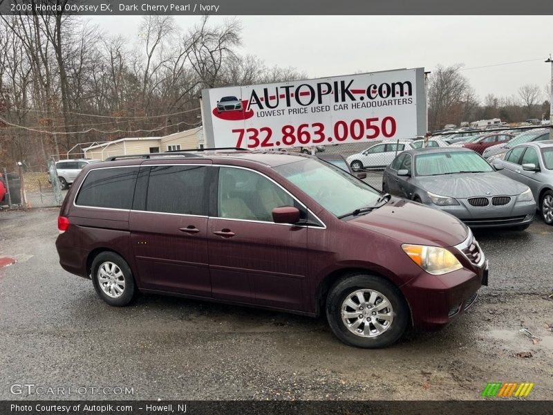 Dark Cherry Pearl / Ivory 2008 Honda Odyssey EX
