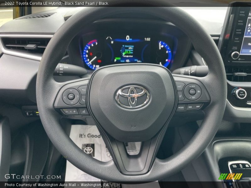 Black Sand Pearl / Black 2022 Toyota Corolla LE Hybrid
