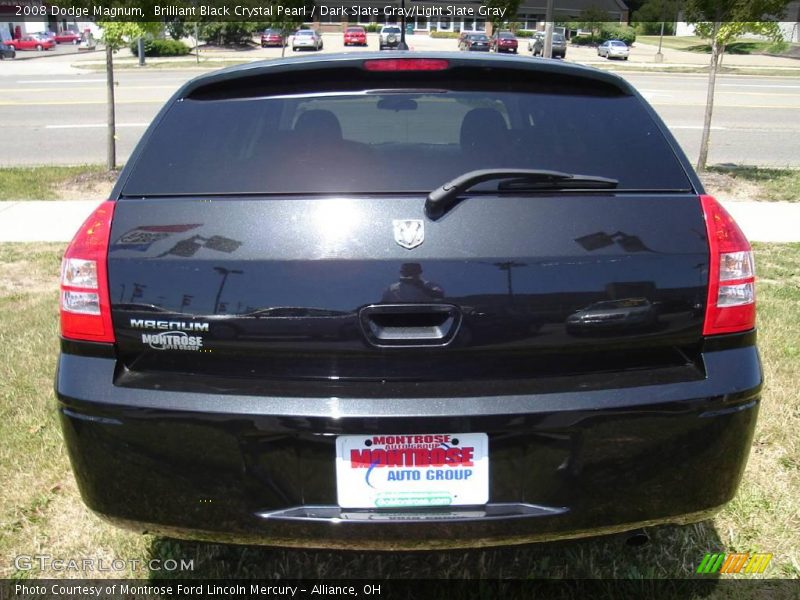 Brilliant Black Crystal Pearl / Dark Slate Gray/Light Slate Gray 2008 Dodge Magnum
