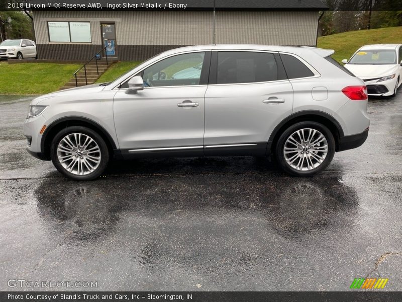 Ingot Silver Metallic / Ebony 2018 Lincoln MKX Reserve AWD