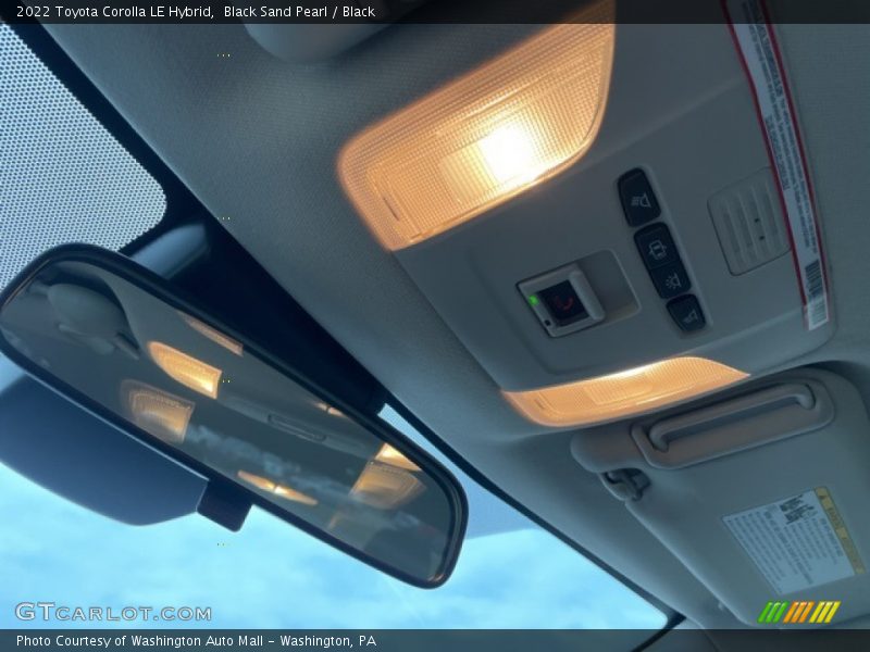 Black Sand Pearl / Black 2022 Toyota Corolla LE Hybrid