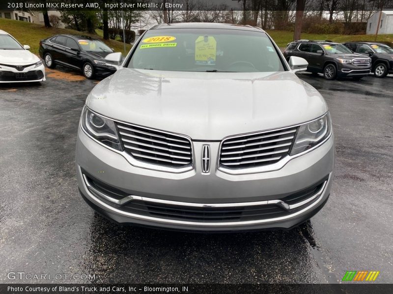 Ingot Silver Metallic / Ebony 2018 Lincoln MKX Reserve AWD