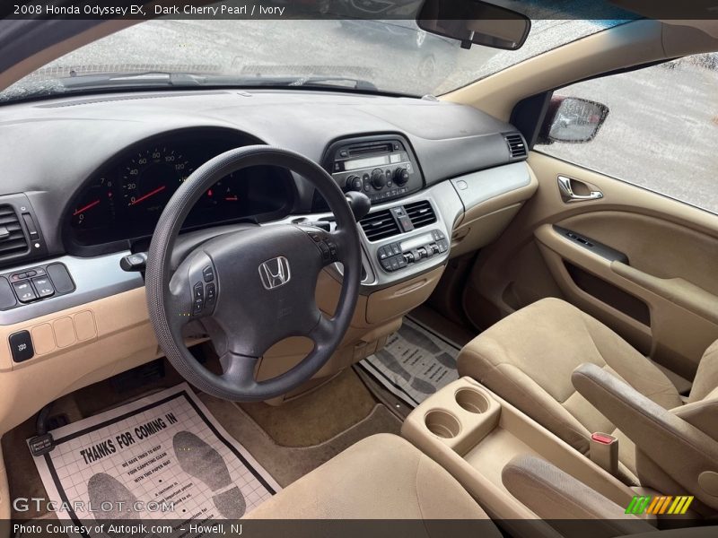 Dark Cherry Pearl / Ivory 2008 Honda Odyssey EX