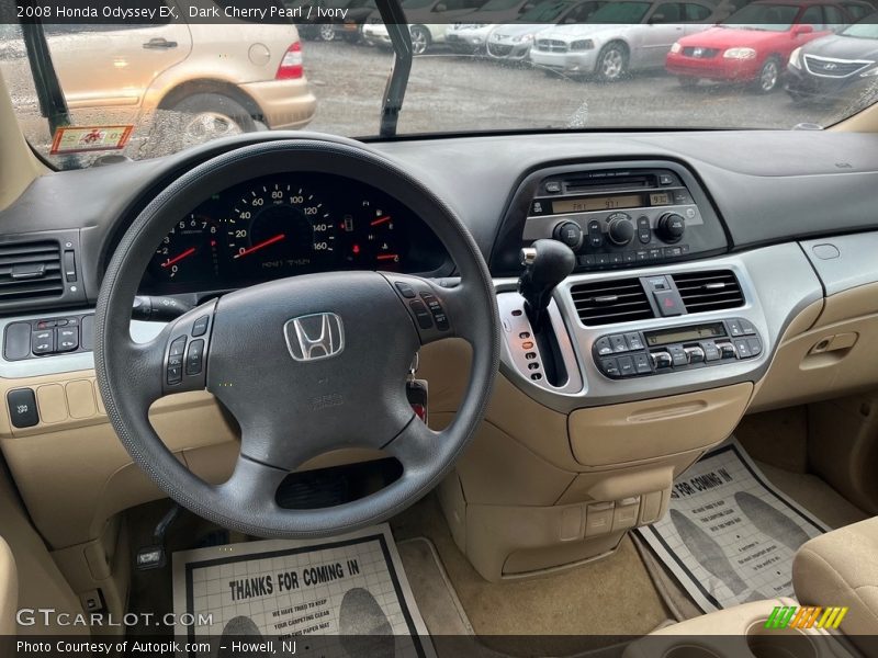 Dark Cherry Pearl / Ivory 2008 Honda Odyssey EX