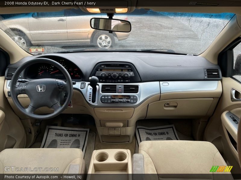 Dark Cherry Pearl / Ivory 2008 Honda Odyssey EX
