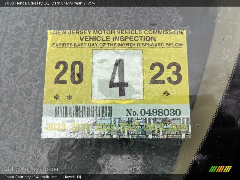Dark Cherry Pearl / Ivory 2008 Honda Odyssey EX