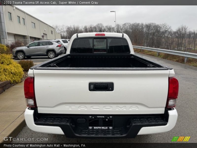 Super White / Cement Gray 2022 Toyota Tacoma SR Access Cab