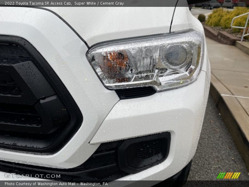 Super White / Cement Gray 2022 Toyota Tacoma SR Access Cab