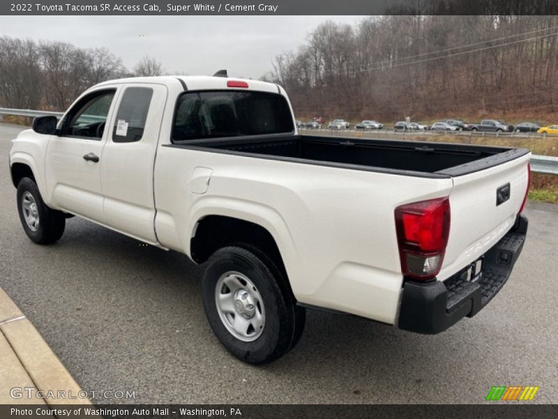 Super White / Cement Gray 2022 Toyota Tacoma SR Access Cab