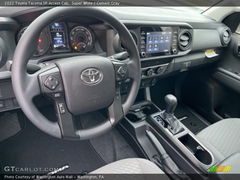 Super White / Cement Gray 2022 Toyota Tacoma SR Access Cab