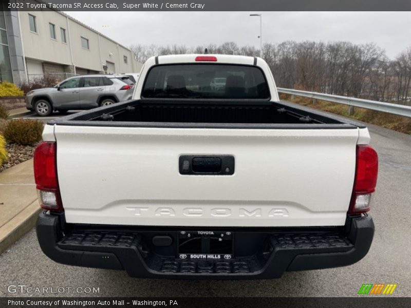 Super White / Cement Gray 2022 Toyota Tacoma SR Access Cab