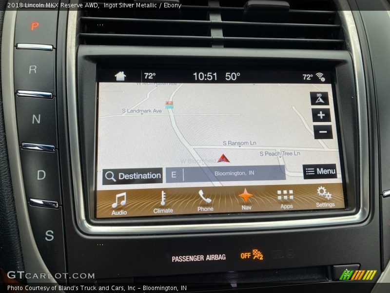 Ingot Silver Metallic / Ebony 2018 Lincoln MKX Reserve AWD