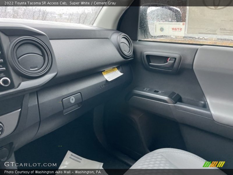 Super White / Cement Gray 2022 Toyota Tacoma SR Access Cab