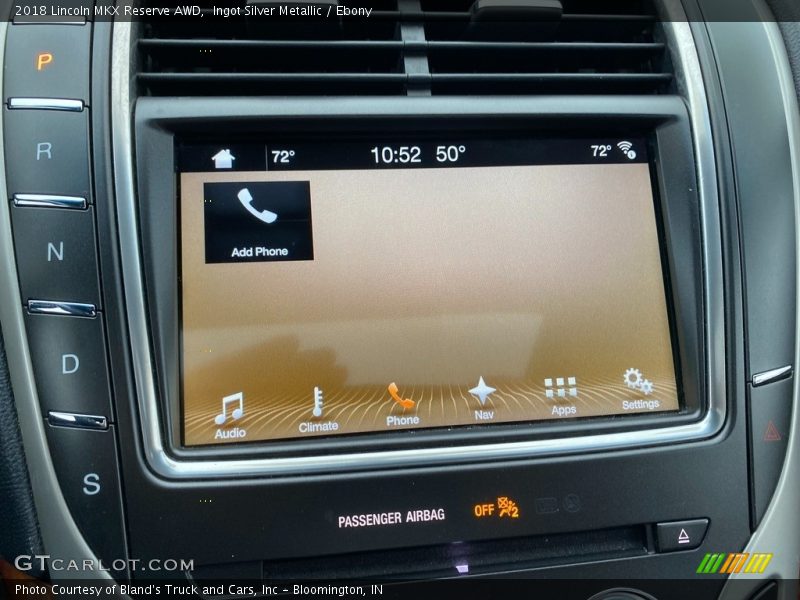 Ingot Silver Metallic / Ebony 2018 Lincoln MKX Reserve AWD