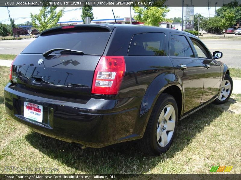 Brilliant Black Crystal Pearl / Dark Slate Gray/Light Slate Gray 2008 Dodge Magnum