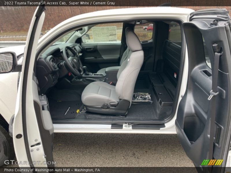 Super White / Cement Gray 2022 Toyota Tacoma SR Access Cab