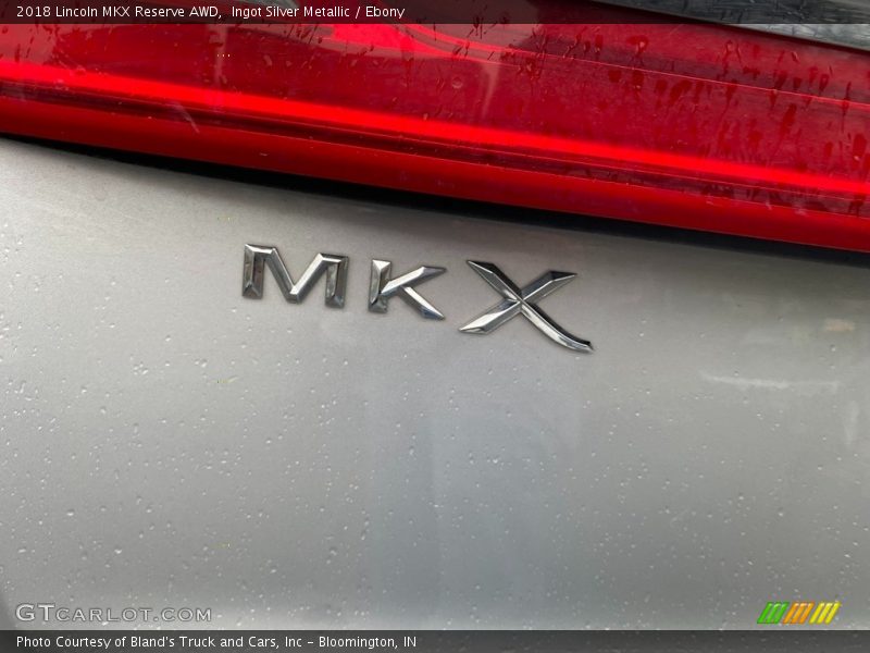 Ingot Silver Metallic / Ebony 2018 Lincoln MKX Reserve AWD