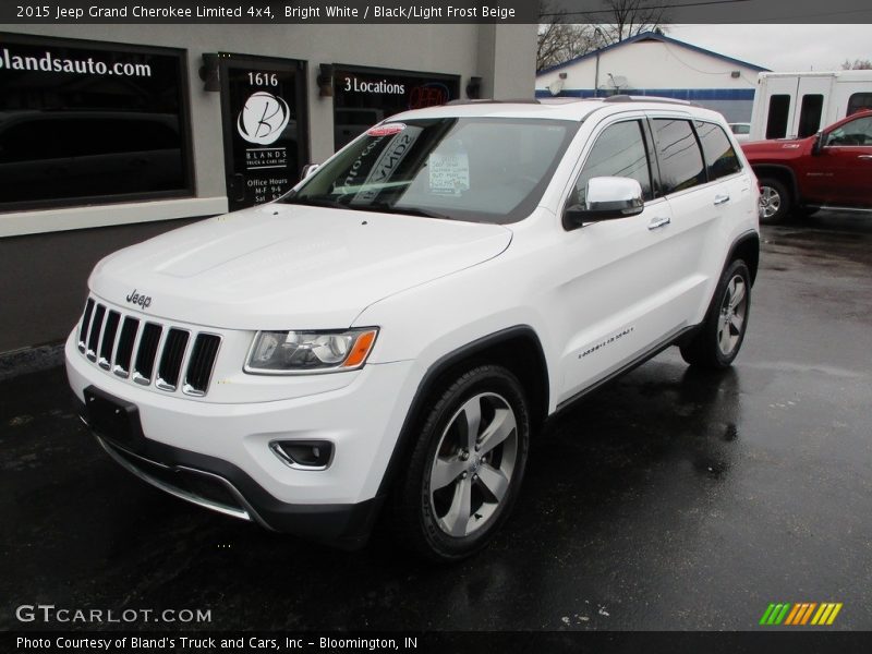 Bright White / Black/Light Frost Beige 2015 Jeep Grand Cherokee Limited 4x4