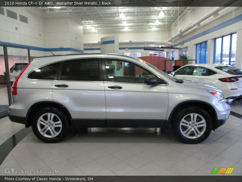 Alabaster Silver Metallic / Black 2010 Honda CR-V EX AWD