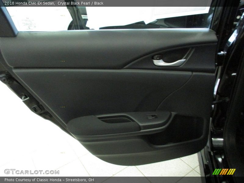 Crystal Black Pearl / Black 2018 Honda Civic EX Sedan