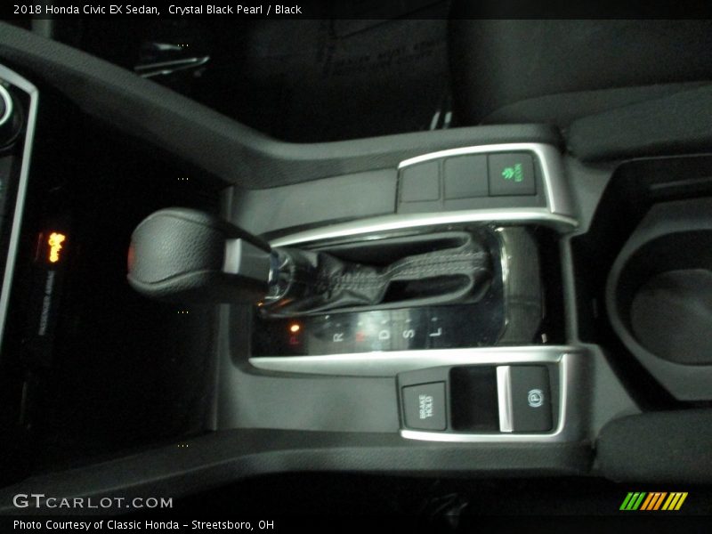 Crystal Black Pearl / Black 2018 Honda Civic EX Sedan