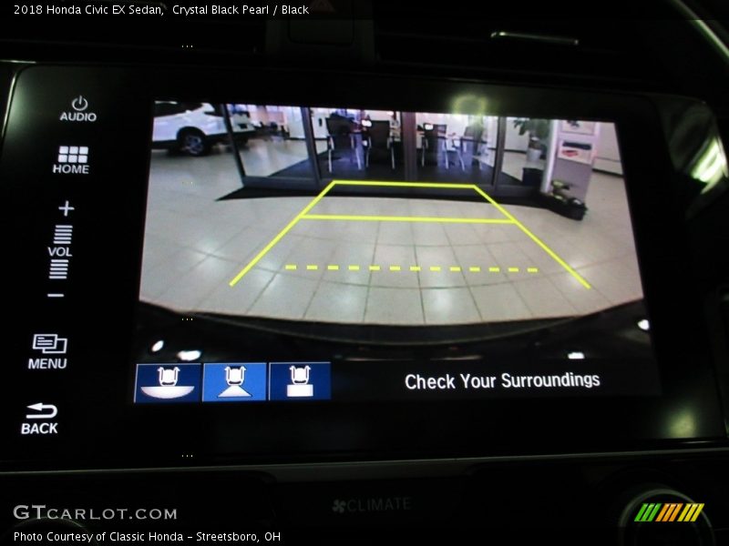 Crystal Black Pearl / Black 2018 Honda Civic EX Sedan