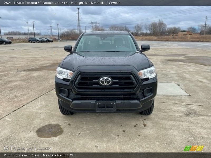 Midnight Black Metallic / Cement 2020 Toyota Tacoma SR Double Cab 4x4