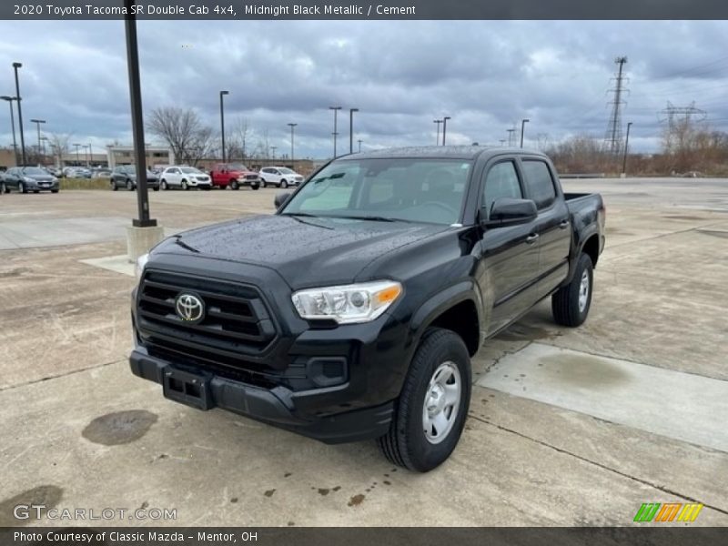 Midnight Black Metallic / Cement 2020 Toyota Tacoma SR Double Cab 4x4