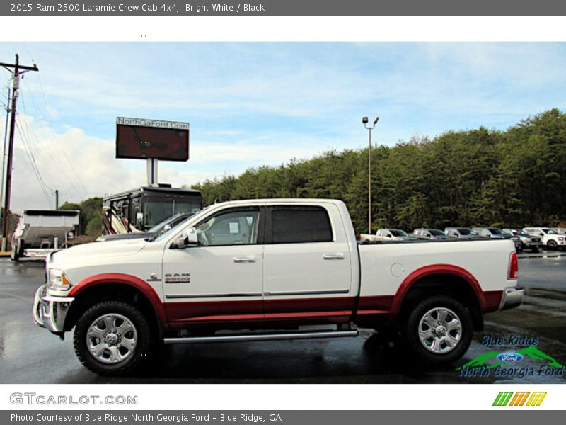 Bright White / Black 2015 Ram 2500 Laramie Crew Cab 4x4