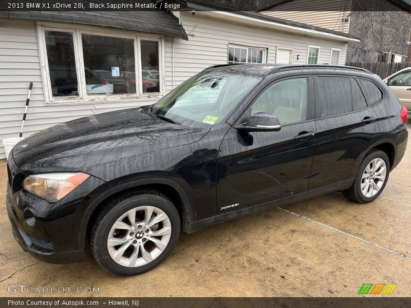 Black Sapphire Metallic / Beige 2013 BMW X1 xDrive 28i
