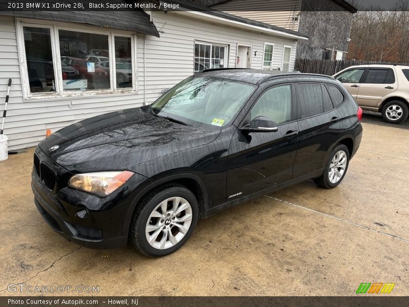Black Sapphire Metallic / Beige 2013 BMW X1 xDrive 28i