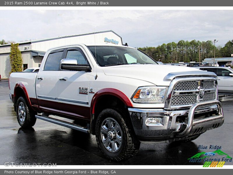 Bright White / Black 2015 Ram 2500 Laramie Crew Cab 4x4