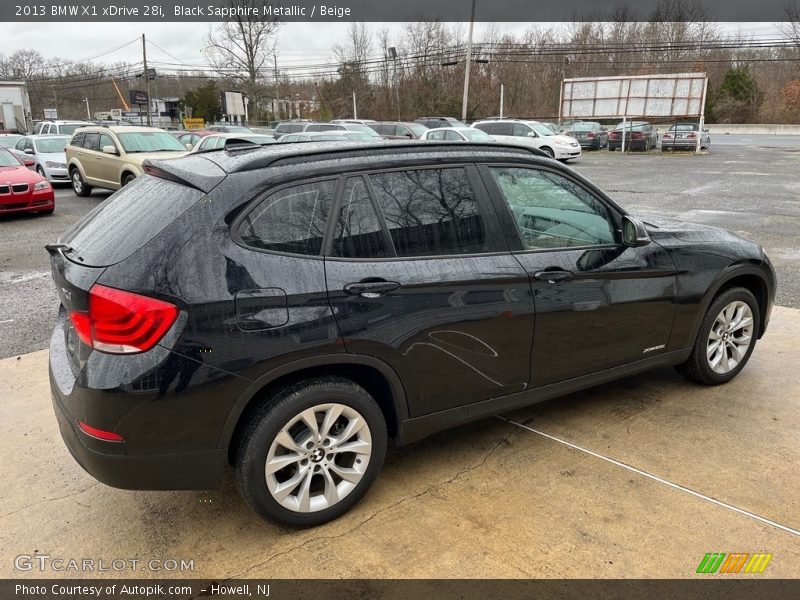 Black Sapphire Metallic / Beige 2013 BMW X1 xDrive 28i
