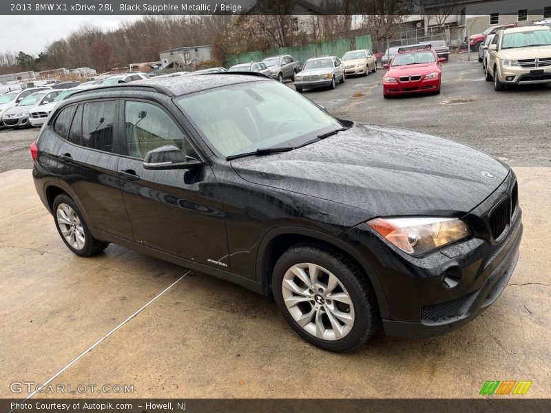 Black Sapphire Metallic / Beige 2013 BMW X1 xDrive 28i