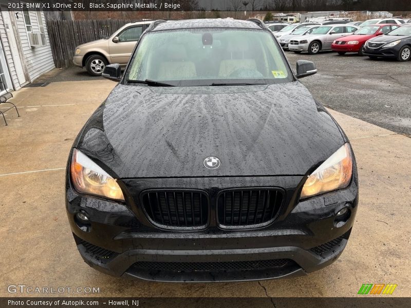 Black Sapphire Metallic / Beige 2013 BMW X1 xDrive 28i