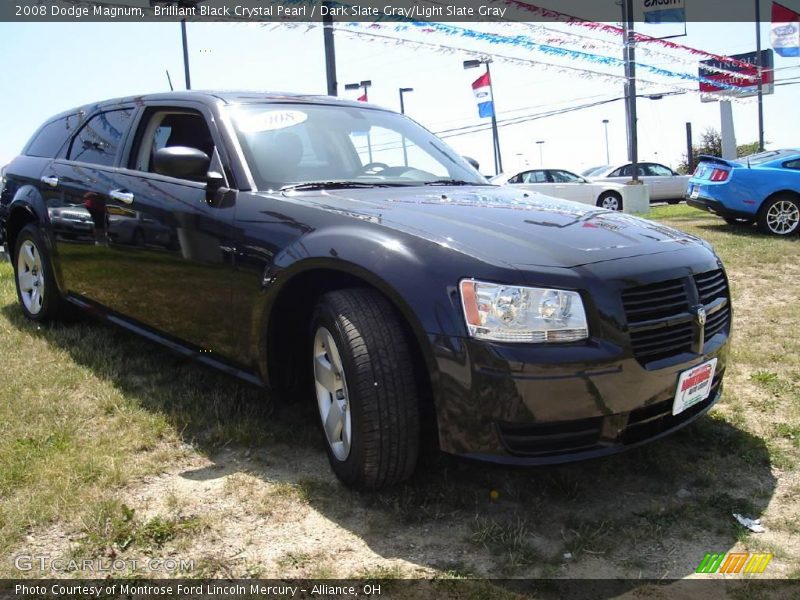 Brilliant Black Crystal Pearl / Dark Slate Gray/Light Slate Gray 2008 Dodge Magnum