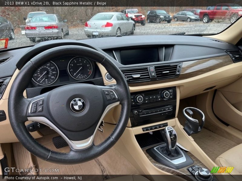 Black Sapphire Metallic / Beige 2013 BMW X1 xDrive 28i